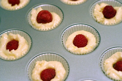 lemon raspberry mini-muffins
