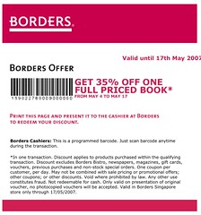 Borders 35% Book Discount