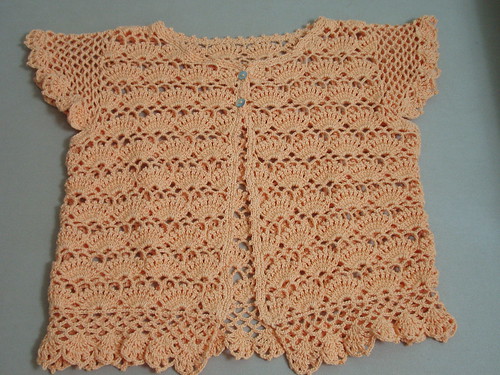 Orangey Crochet Top