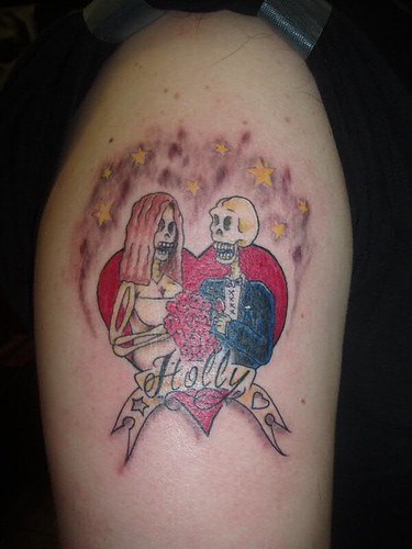 Day of the Dead Heart tattoo by Jon Poulson by Las Vegas Tattoos by Jon 