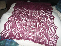 Lace Scarf Blocked