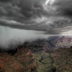 HDR - Grand Canyon lightning