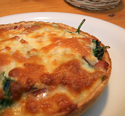 bacon and spinach quiche