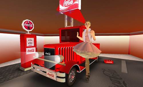 Anji with CocaCola truck