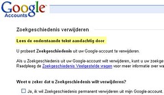 Google zoekgeschiedenis verwijderen