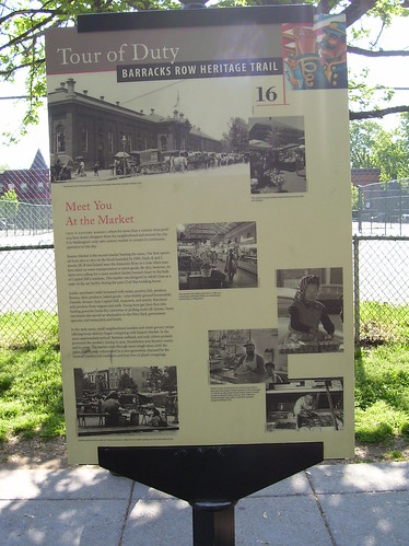 Eastern Market DC, History Trail sign