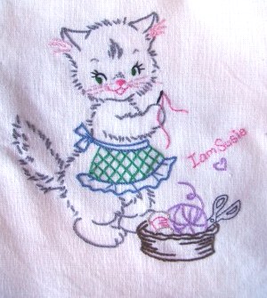 Tea Towel Swap Kitty