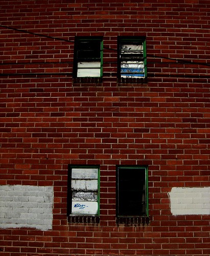 four brick windows