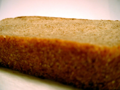 slice of homemade rye bread