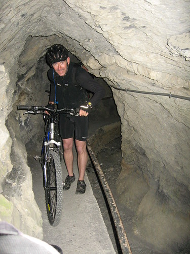 Bisse de Ayant tunnel, near Anzere, Switzerland