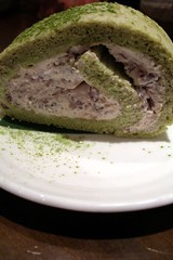 green tea and red bean mascarpone tiramisu