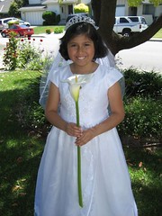 Anna all decked out for her First Communion. (5/5/07)