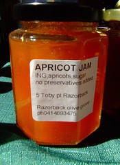Apricot Jam from Razor Back Olive Grove at Wollongong Friday Produce Market