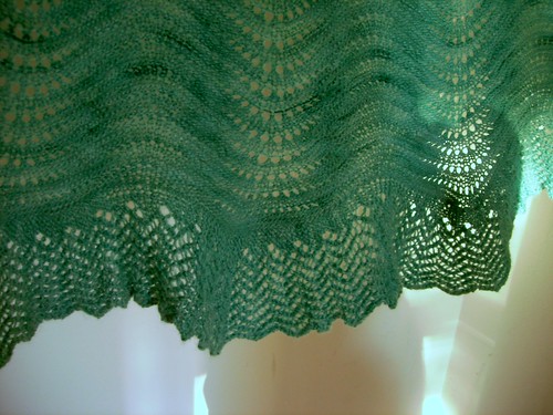 Detail of the Bloom Shawl