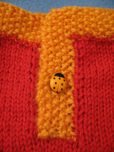 LMKG Child's Placket Sweater Red_07