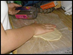 making tortillas
