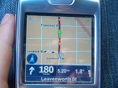 TomTom on the Palm Treo 680