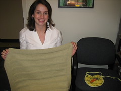 Catherine receives the baby blanket