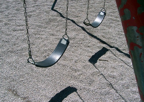 swings chipped paint