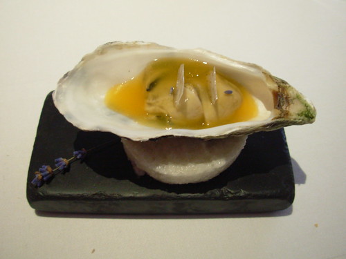 The Fat Duck: Oyster, Passion Fruit Jelly, Lavender