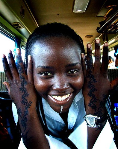 pretty african girl with tattoo by vikram_balagopal. more soon.
