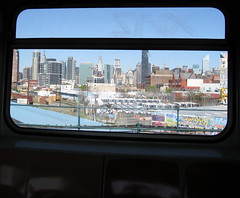 Vista de Manhattan desde el tren 7