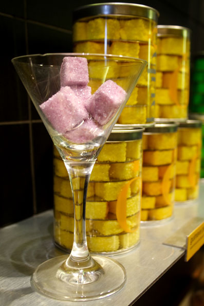 Candy-coated marshmallow martini
