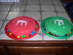 M&M cakes