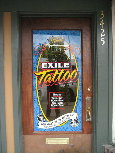 "EXILE Tattoo / front door'