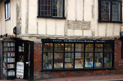 Lewes 15th century bookshop front