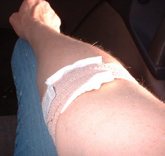my bandage after giving blood