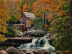"Oil Painting" from Photo ------------------------- Glade Creek Mill - Babcock Park, WV by Mc Shutter