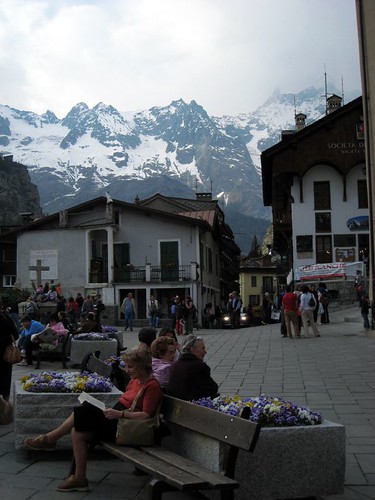Courmayeur - Italian town at the foot of Mont Blanc (Monte Bianco)