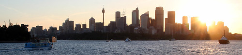 Sunset over the Sydney skyline