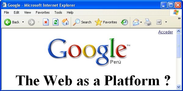 The Web as a Platform
