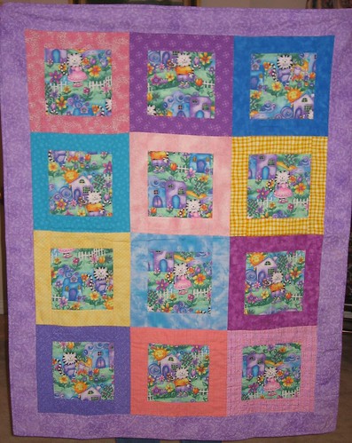 Anyway, this is a really cute (and easy) idea for a kids' quilt - although 