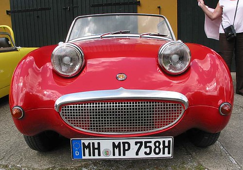 Austin Healey Sprite Frogeye red face