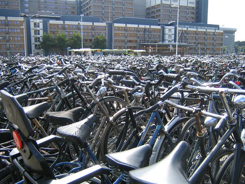 Bike Parking at Leiden University, Netherlands