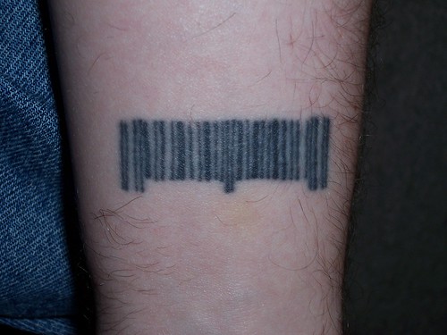 barcode tattoo images. Barcode Tattoo