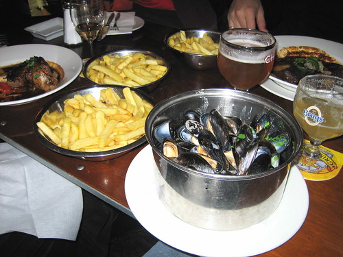 Mussels and chips. www.belgo-restaurants.com/