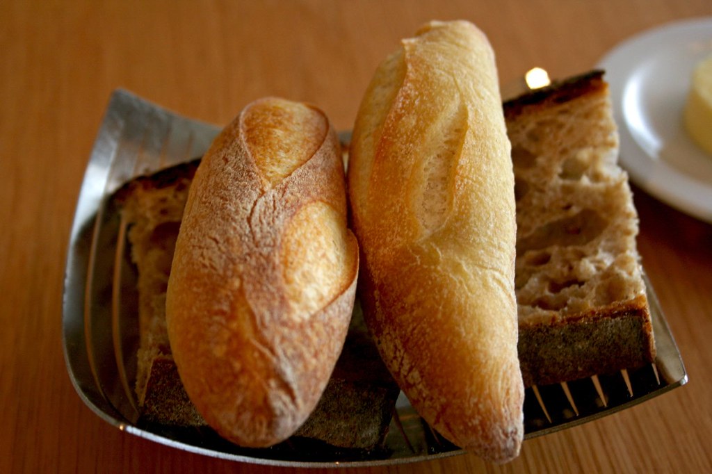 Close up of Bread tray