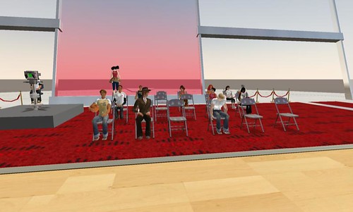 Waiting for the launch of NBA Headquarters in Second Life