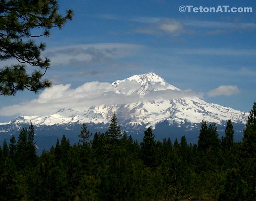 The Southeast side of Mount Shasta on the way to Lassen