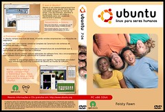 Capa para DVD Ubuntu 32bit pt_BR