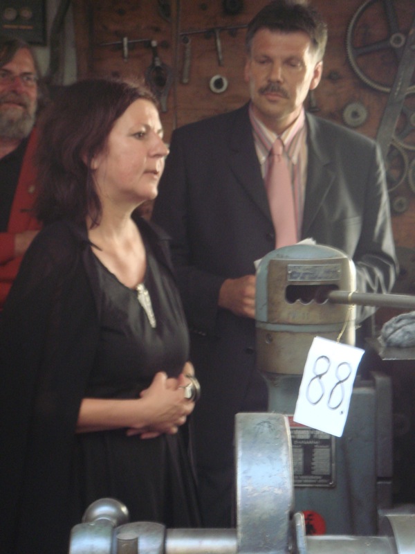 Kadri Malk and the mayor of Idar-Oberstein