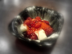 Tikoy with Sakura Cherry Sauce
