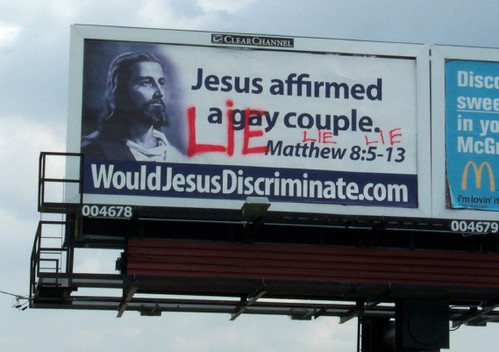 Defaced Jesus MCC Billboard