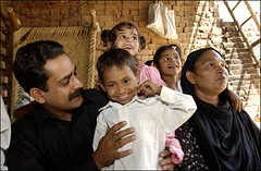 Christelijk gezin in Pakistan