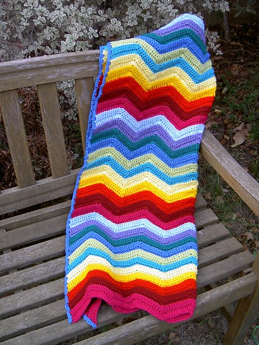 Ripple blanket - finished!