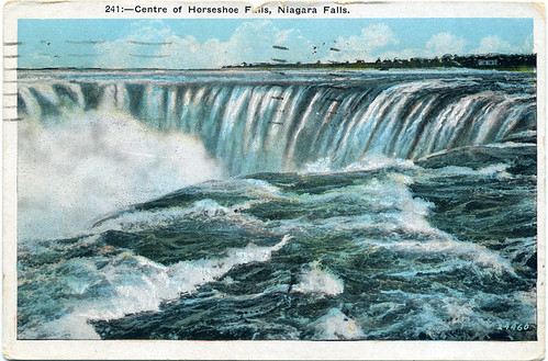 Postcard: Centre of Horseshoe Falls, Niagara Falls